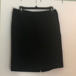 Classic black work skirt